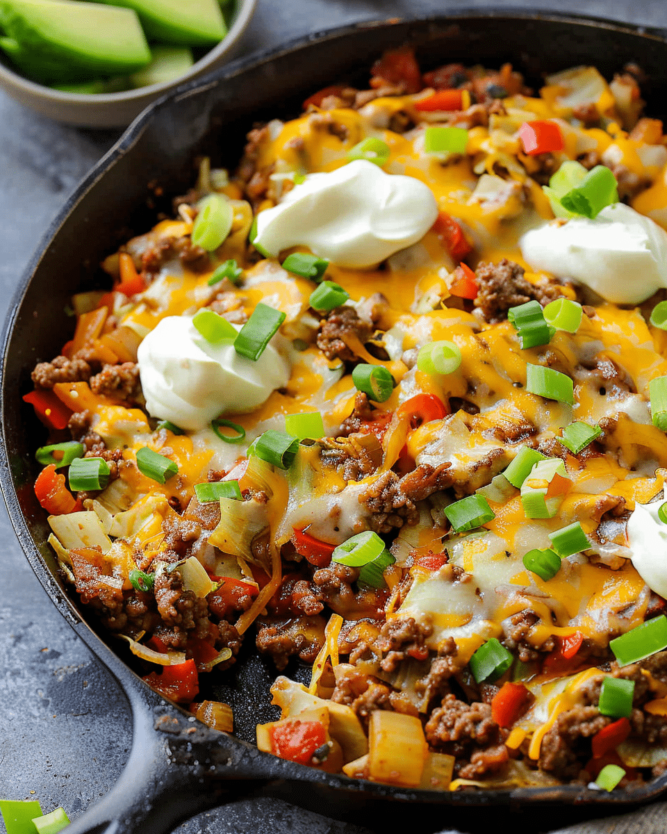 Low-Carb Cabbage Taco Skillet