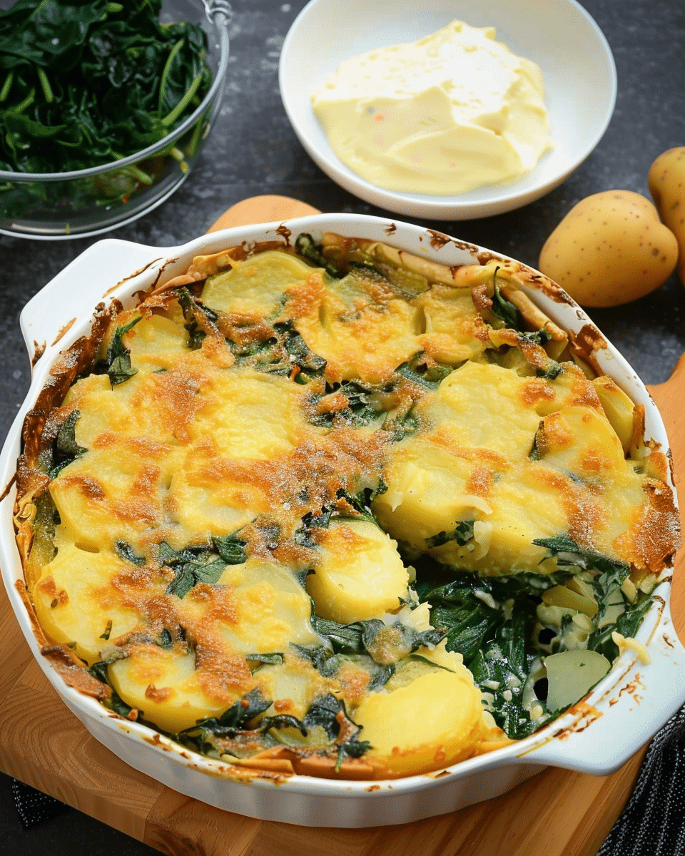 Spanish Spinach and Potatoes