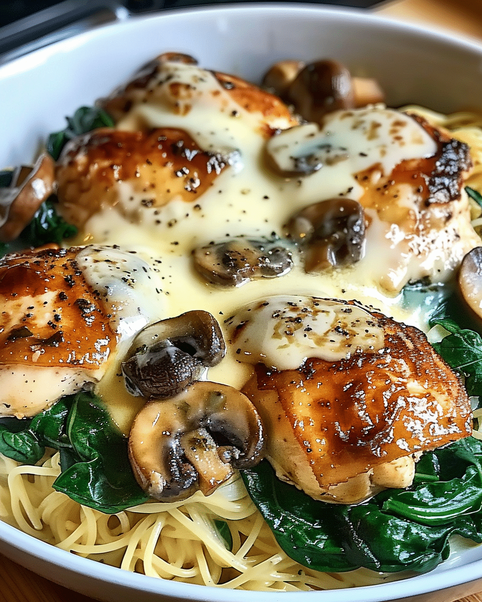 Chicken Spinach and Mushroom