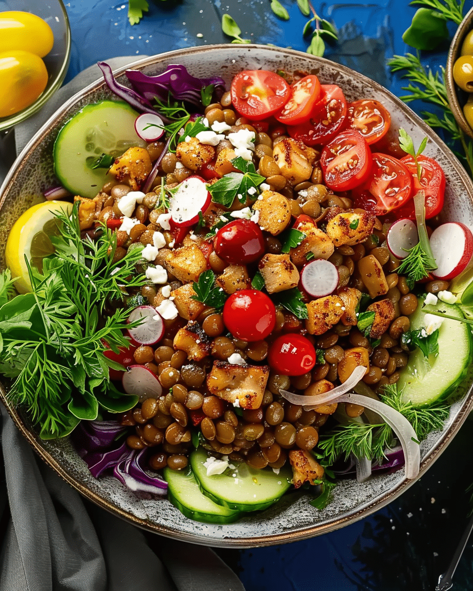 Mediterranean Lentil Salad