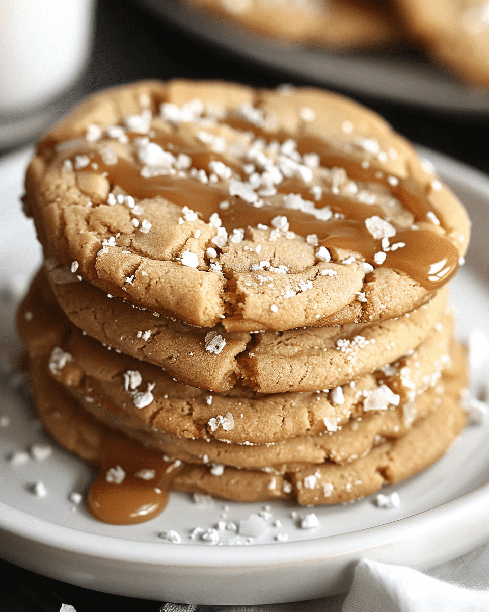 Salted caramel cookies