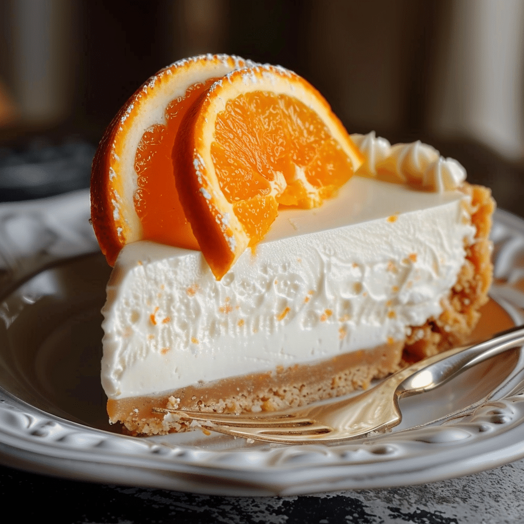 No-Bake Orange Creamsicle Cheesecake