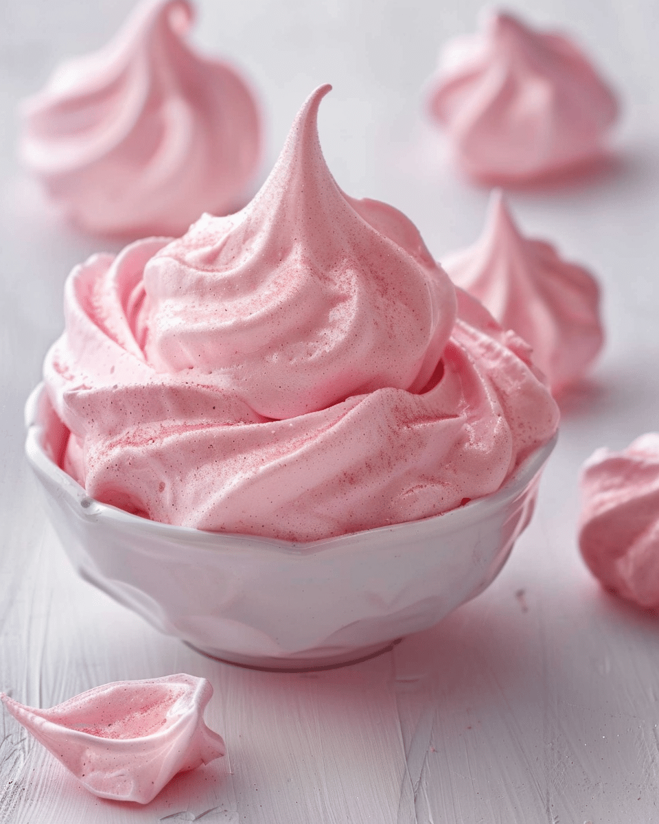 Cardamom Rose Meringues