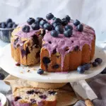 Cottage Cheese Blueberry Breakfast Cake