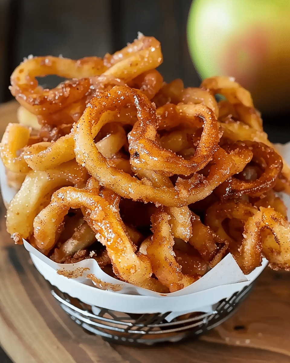 Crispy Apple Cinnamon Curly Fries