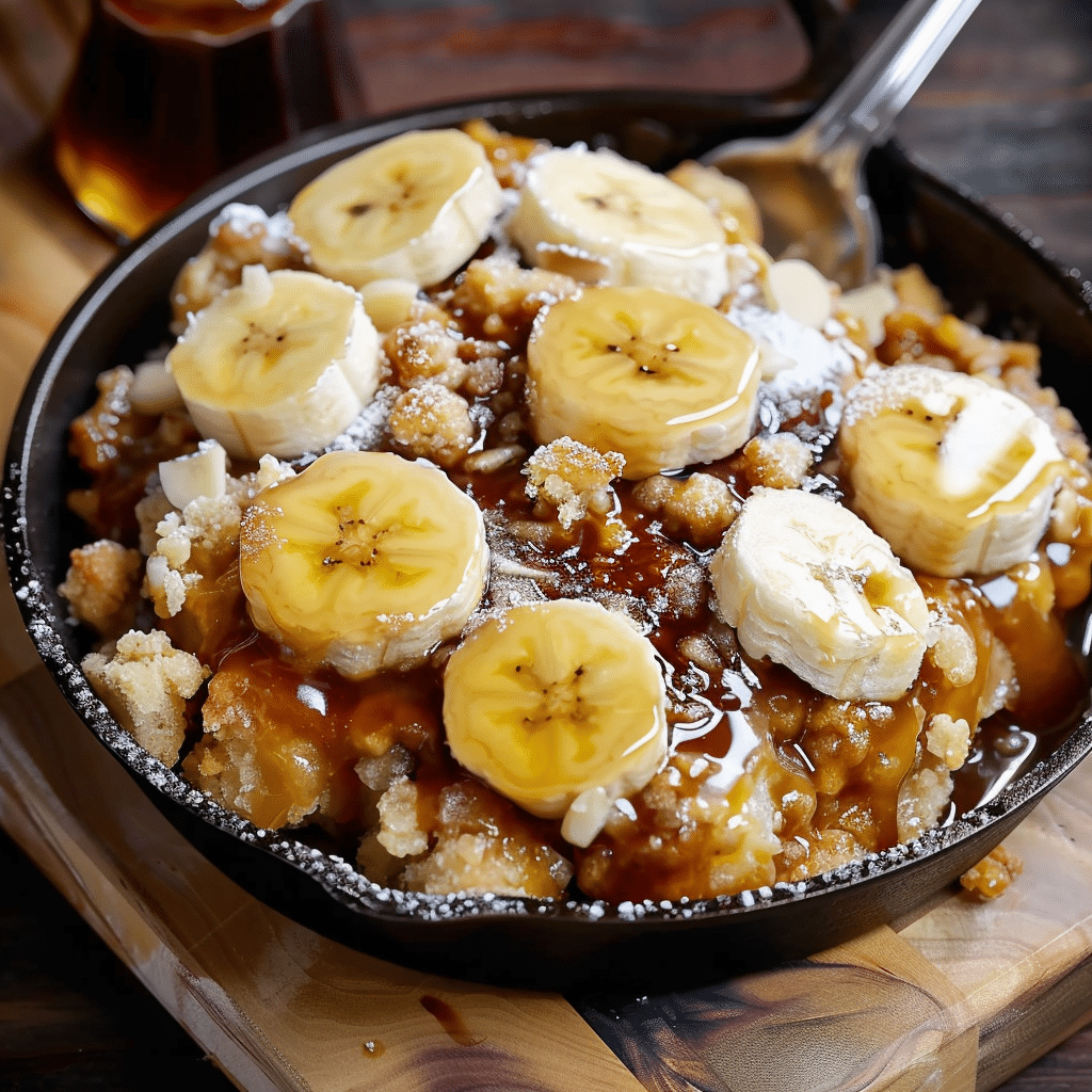 Delightful Bananas Foster Cobbler