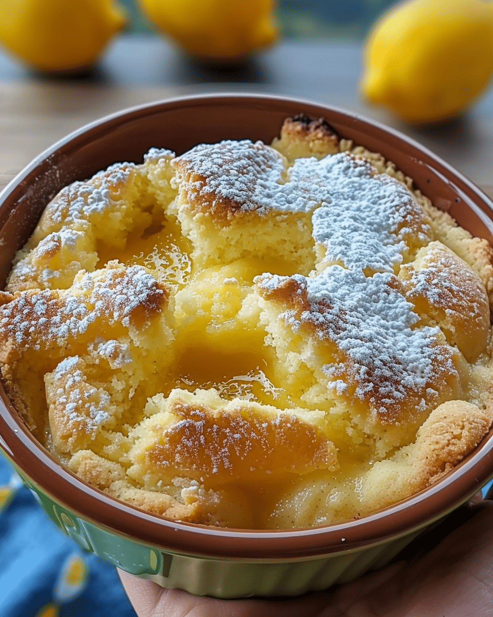 Magic Lemon Cobbler Delight