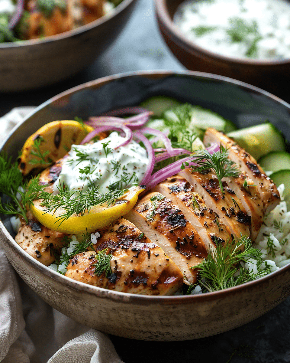 Greek Chicken Bowls