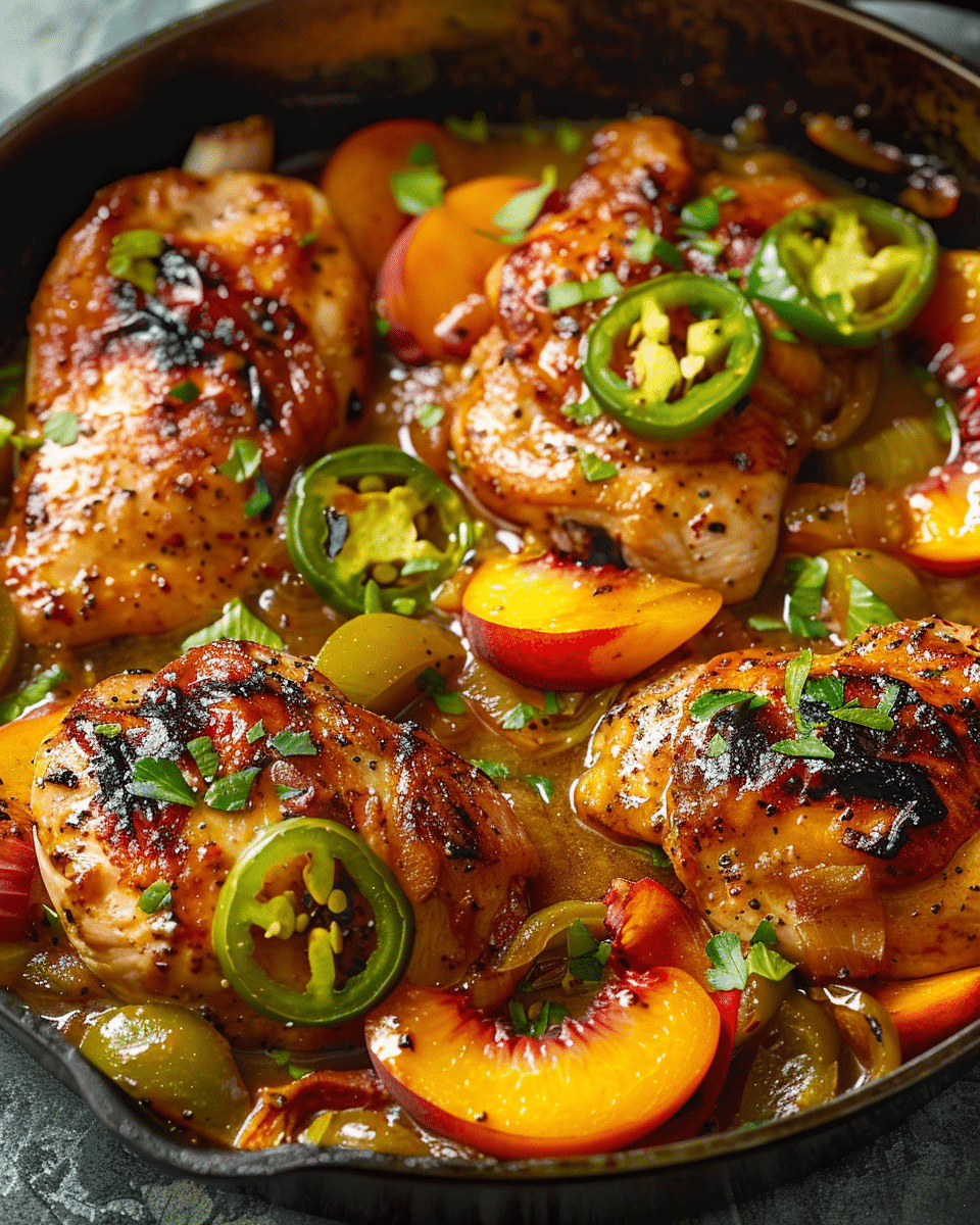 Jalapeno Peach Chicken