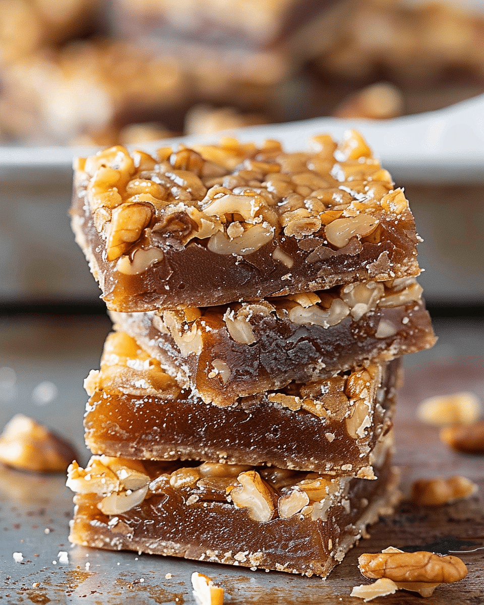 Honey Walnut Squares