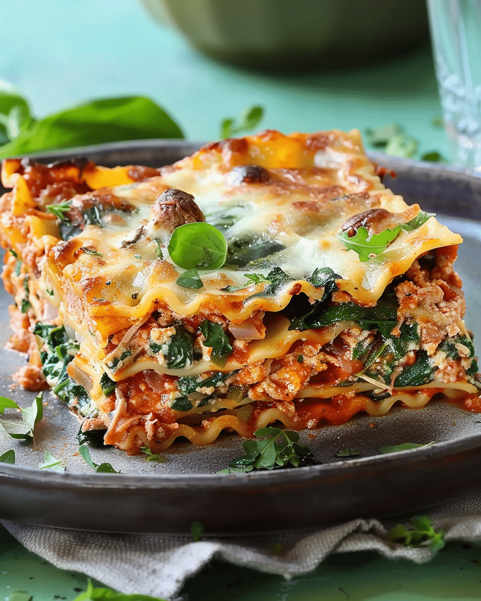 Delicious Spinach and Turkey Lasagna