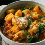 Instant Pot Chicken Tagine with Butternut Squash and Spinach