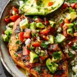 Fiesta Lime Chicken with Avocado Salsa