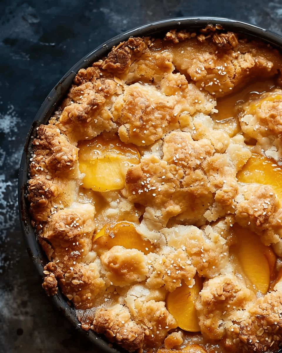 Peach cobbler