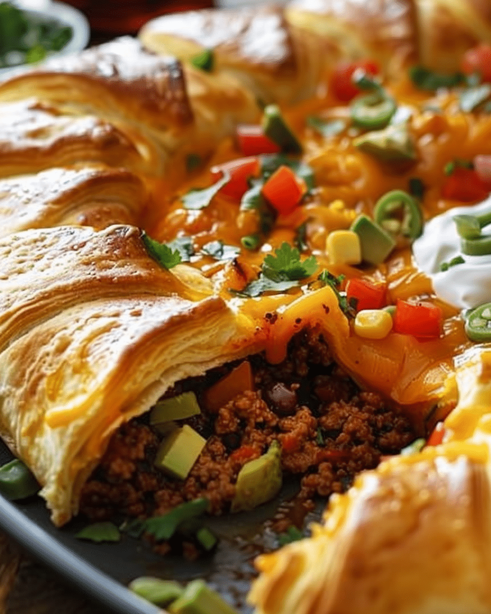 Pillsbury Crescent Roll Taco Bake