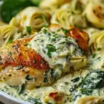 Spinach Artichoke Chicken with Cottage Cheese