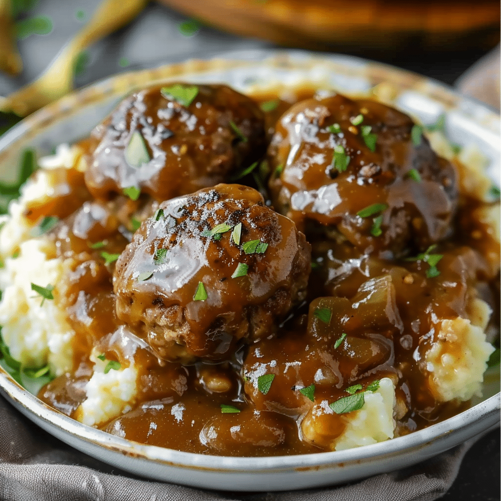 Slow Cooker Salisbury Steak