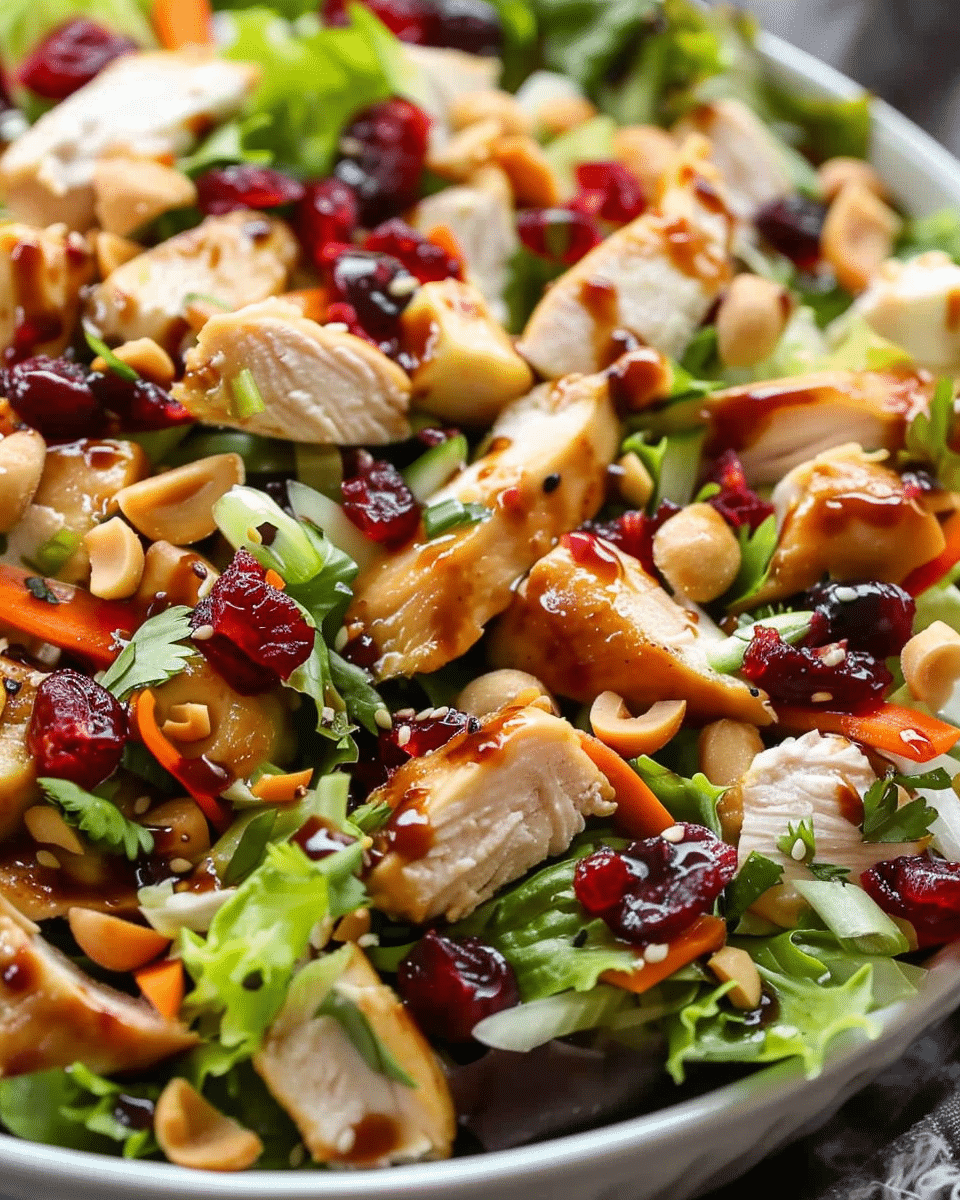 Asian Chicken Cranberry Salad