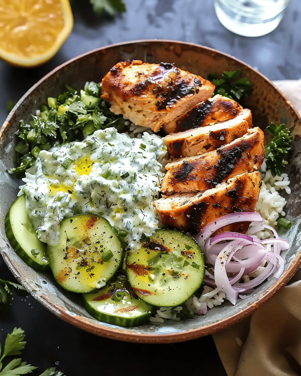 Chicken Tzatziki Bowls