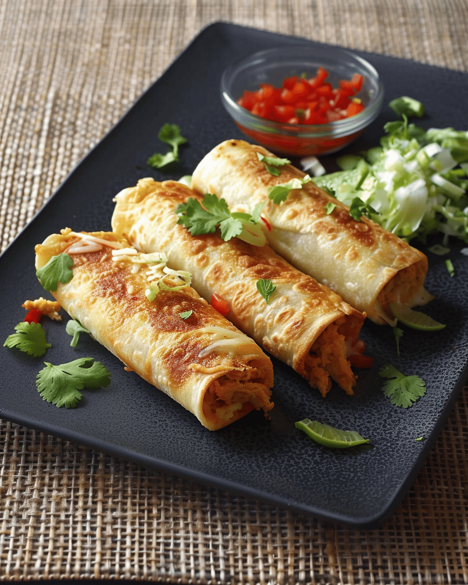 Crispy Turkey Flautas