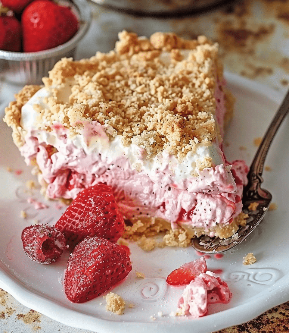 Strawberry Shortcake Freezer Pie