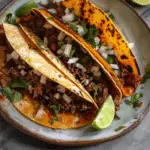 Beef Birria Quesa Tacos with Consomé