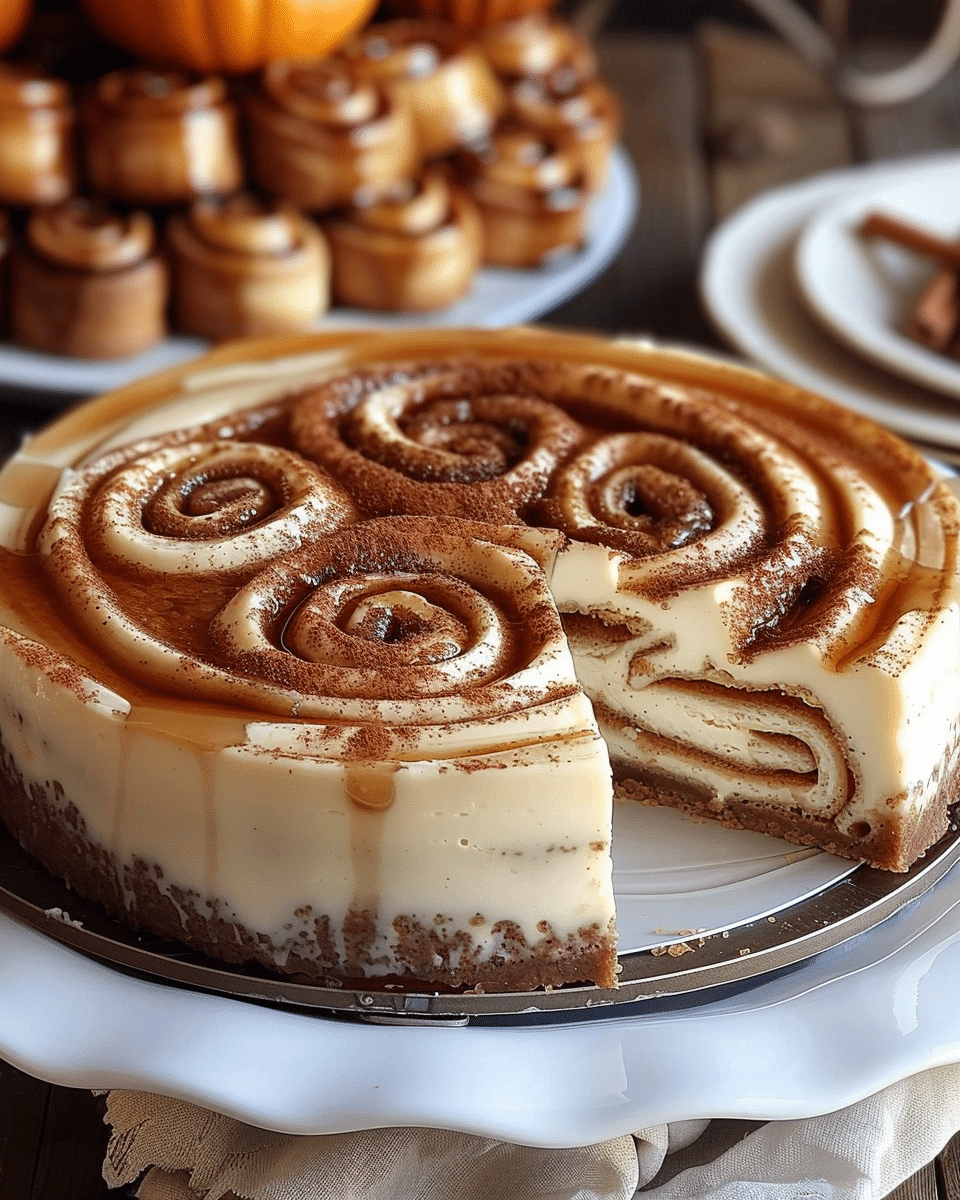 Cinnamon Roll Cheesecake