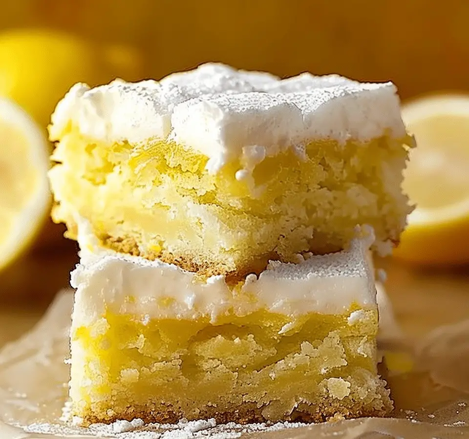 2-Ingredient Lemon Cake Bars