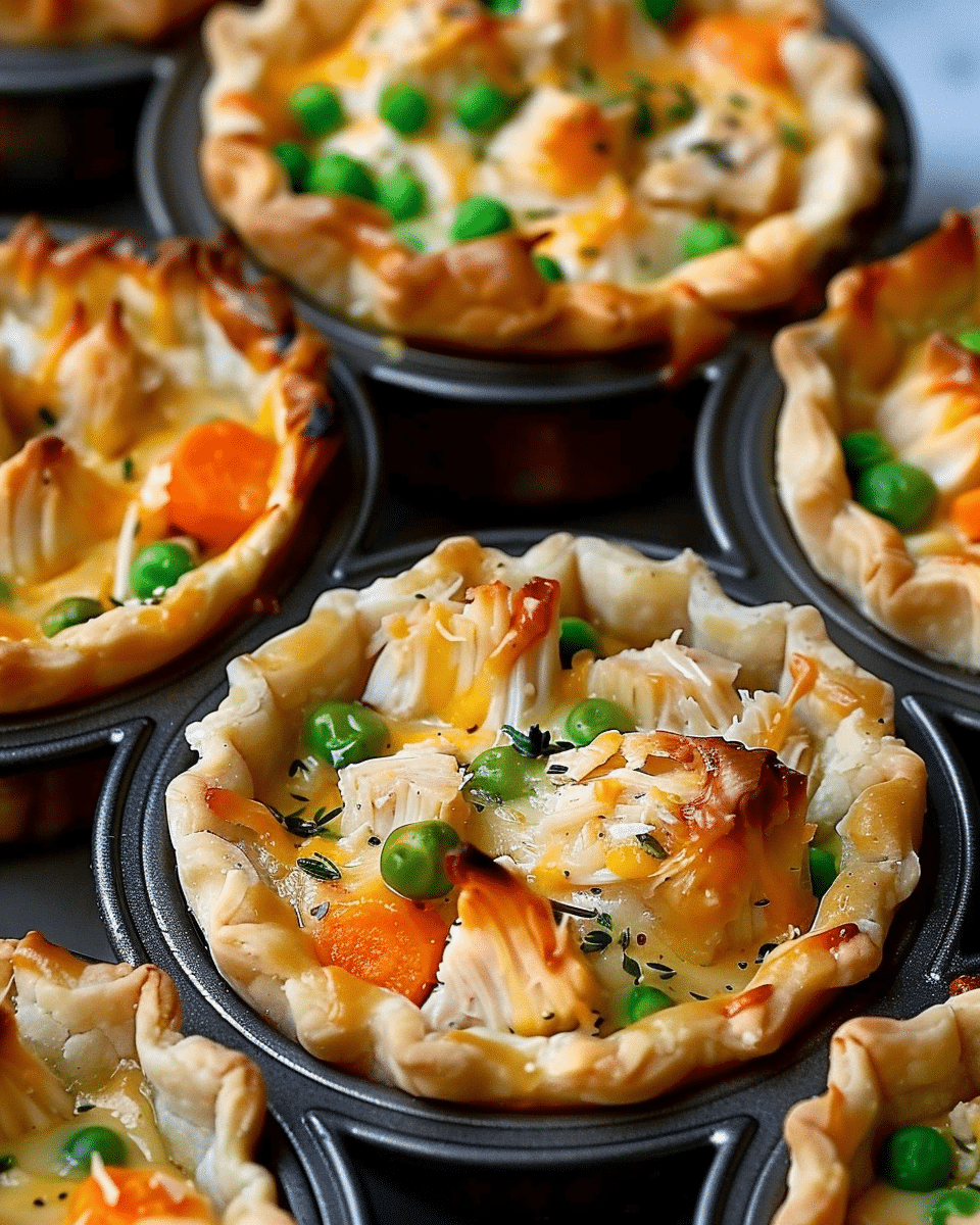 Mini Chicken Pot Pie Muffins