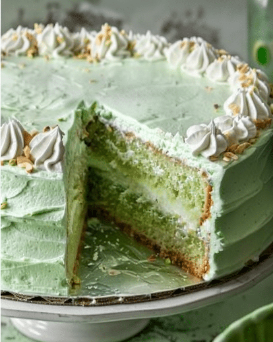 Pistachio Pineapple Cake