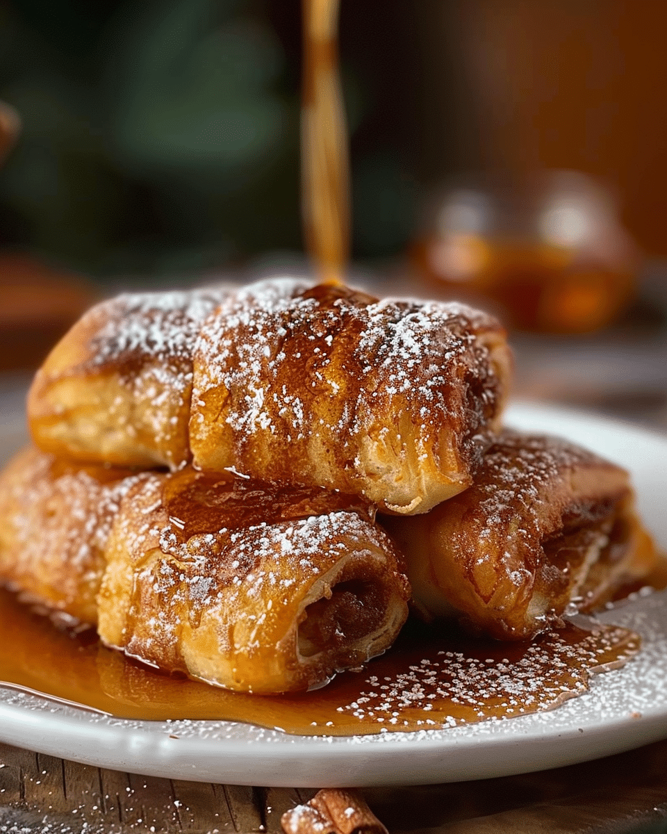 Cinnamon Roll French Toast Roll-Ups