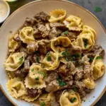 Philly Cheesesteak Tortellini Pasta