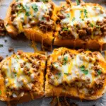 Cheesy Garlic Bread Sloppy Joes