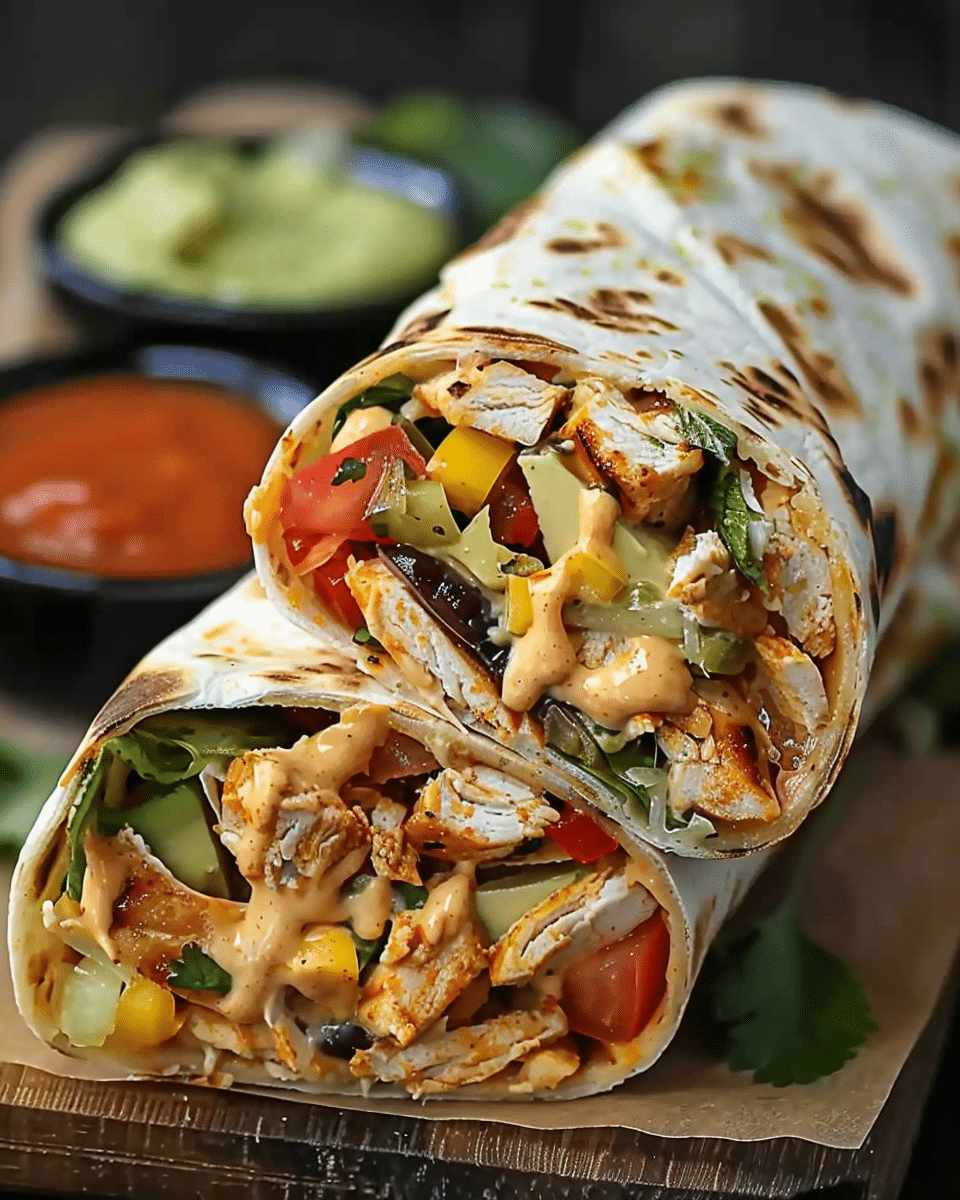 Chipotle Ranch Grilled Chicken Burrito