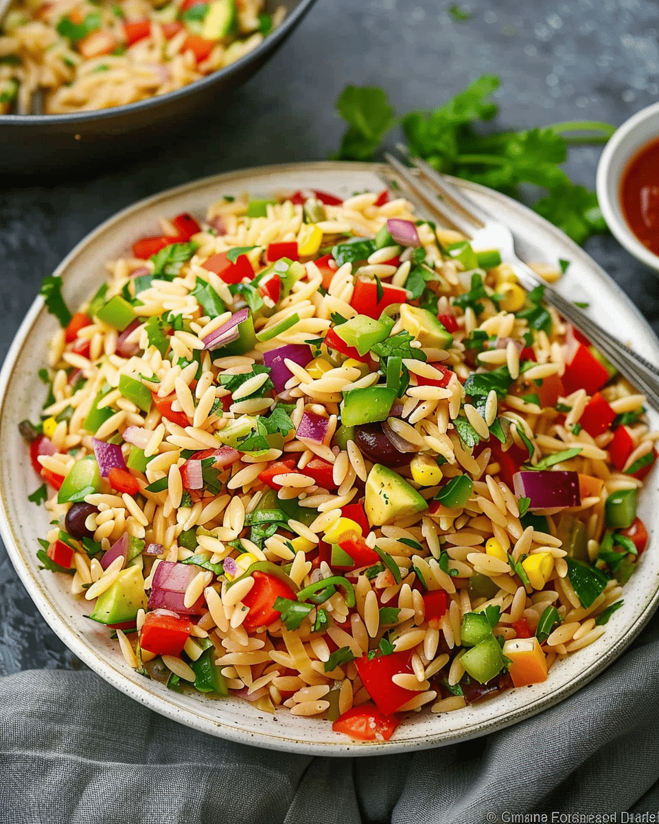 Cowboy Orzo Salad