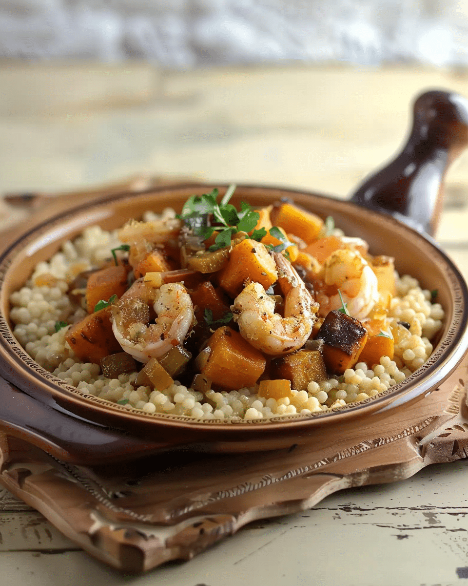 One-Pot Moroccan Shrimp Tagine