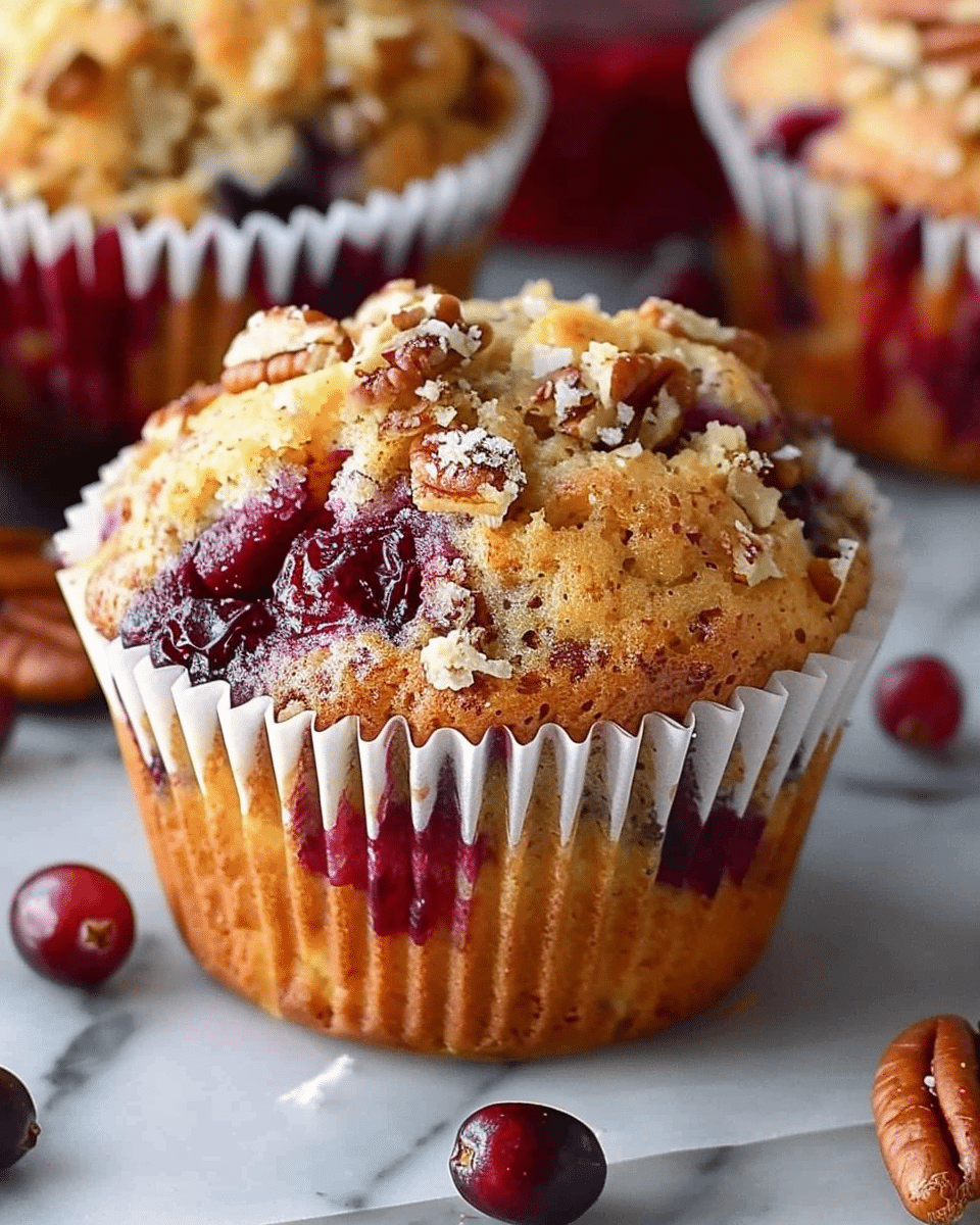 Cranberry, Orange, and Pecan Muffins