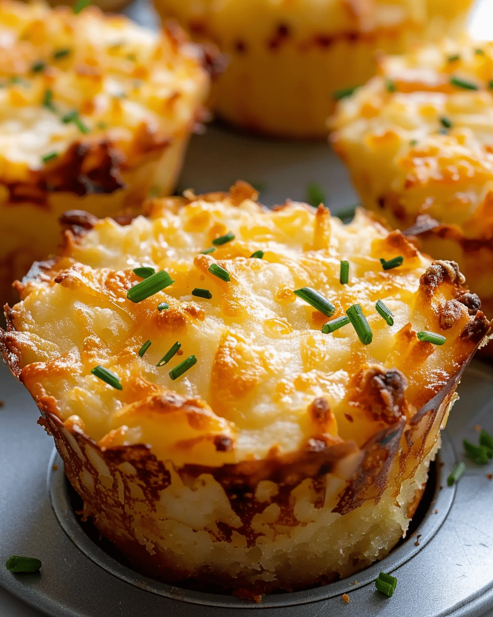 Cheesy Mashed Potato Muffins