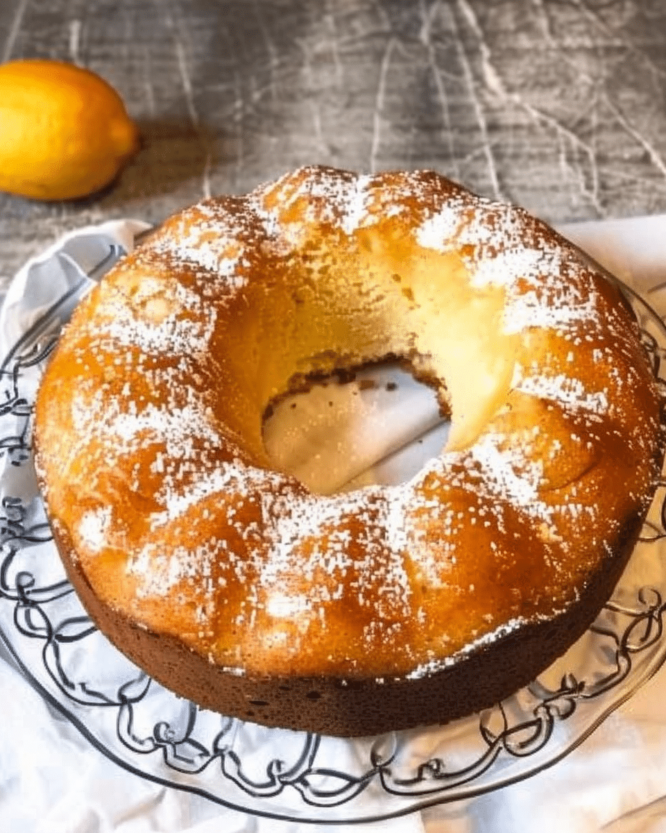 Lemon Yogurt Breakfast Cake (Ciambella)