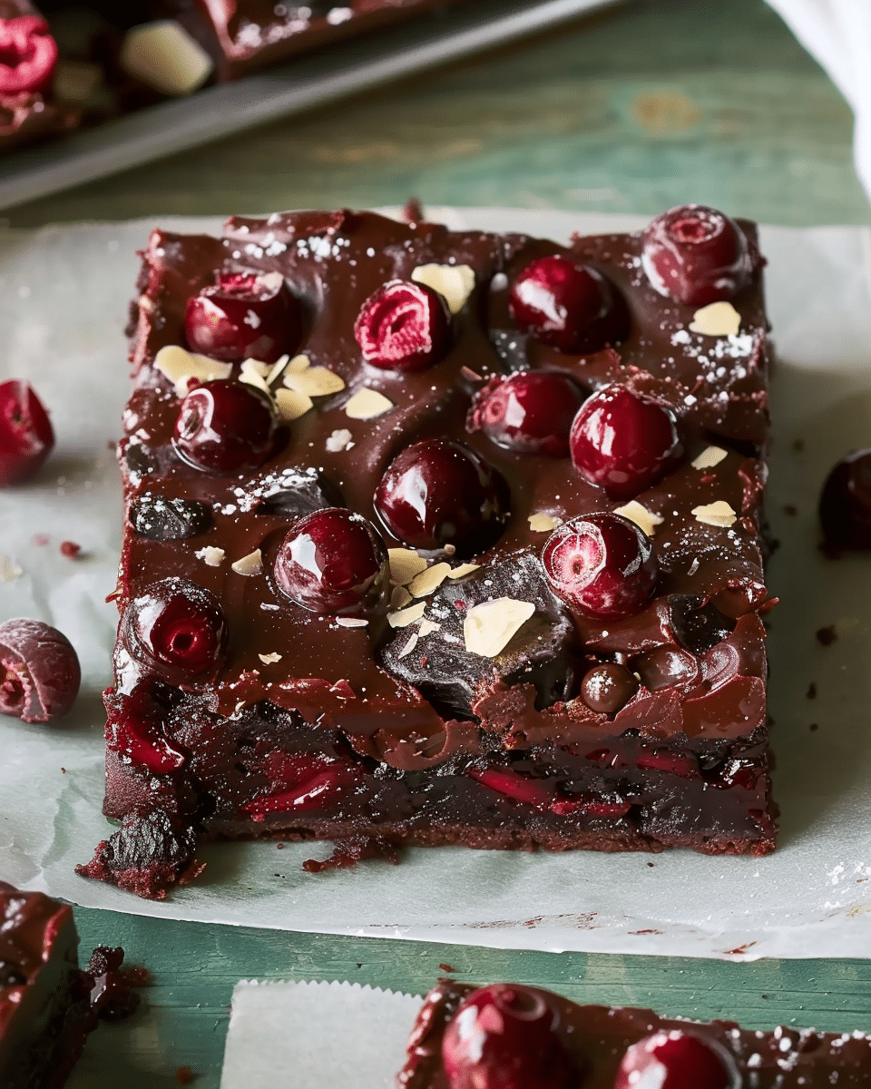 Fudgy Black Forest Bars