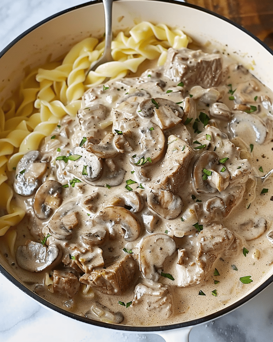 Simple Beef Stroganoff