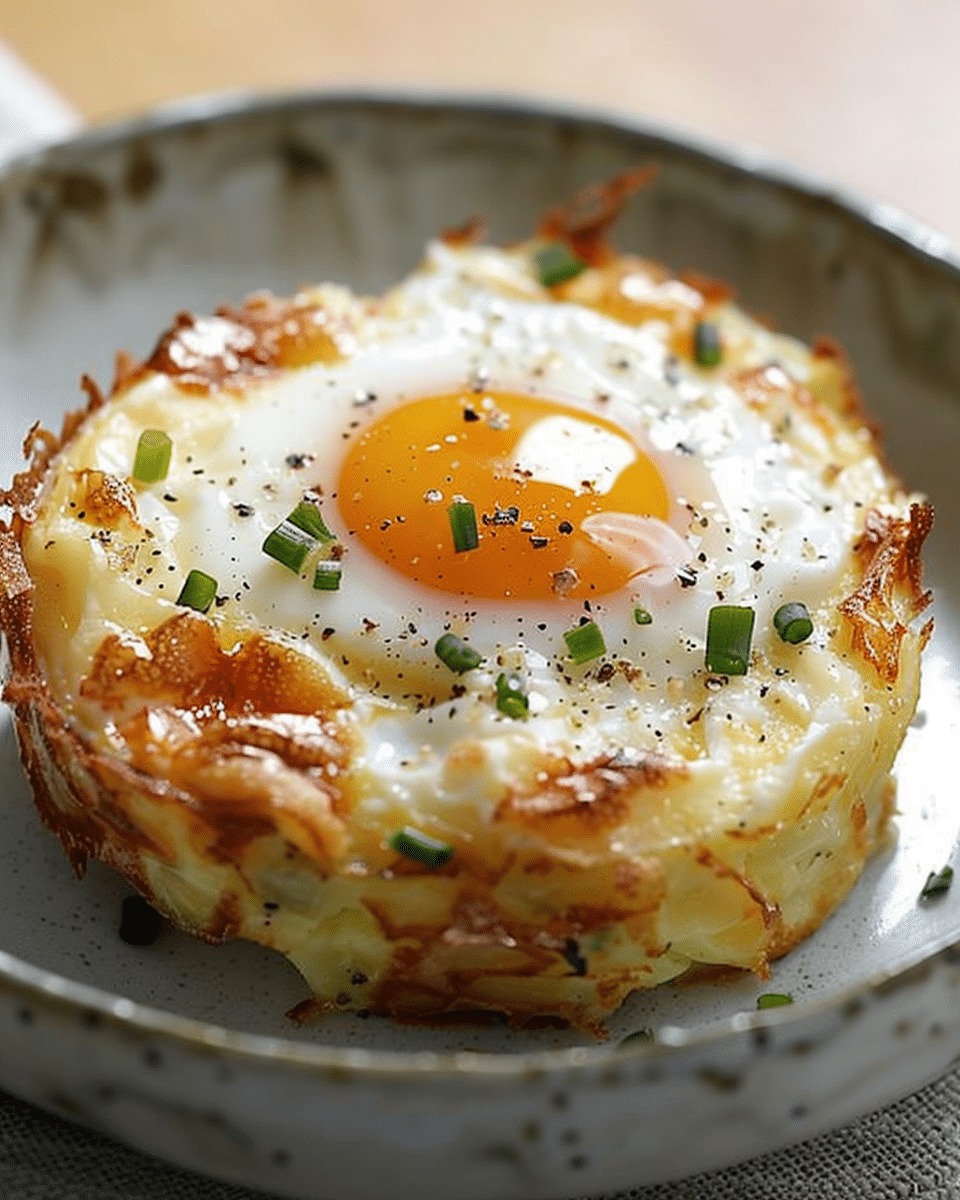 Baked Eggs Napoleon