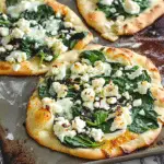 Spinach and Feta Flatbread Pizza