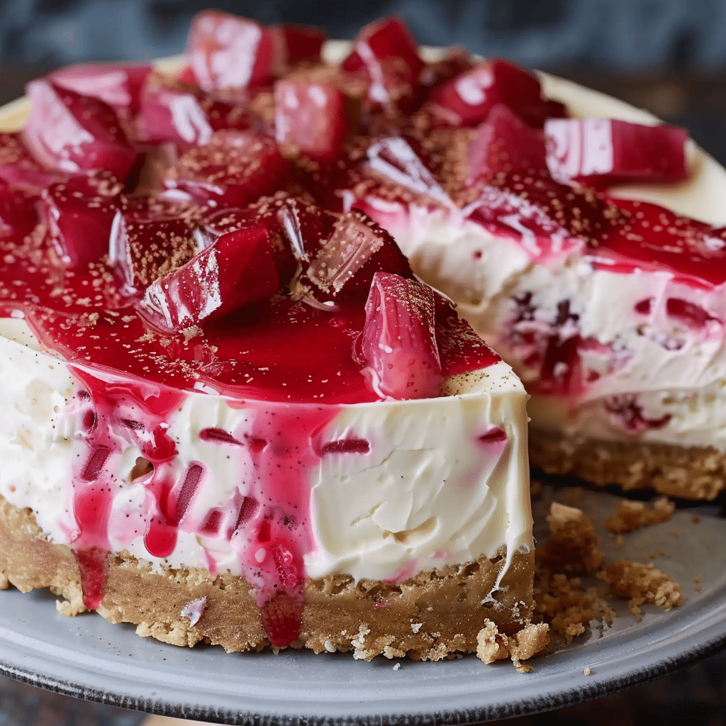 Rhubarb Cheesecake