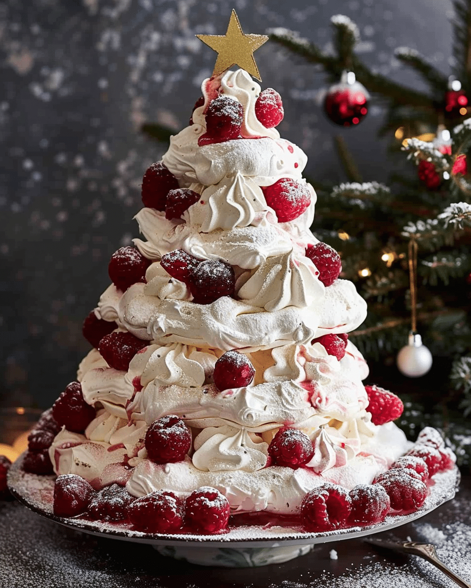 Pavlova Christmas Trees