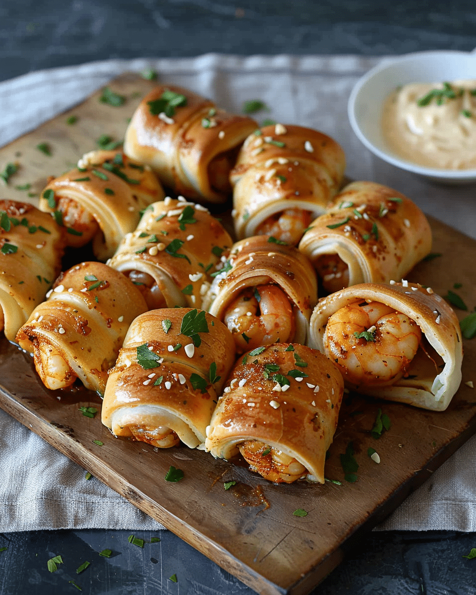 Garlic Shrimp in a Blanket