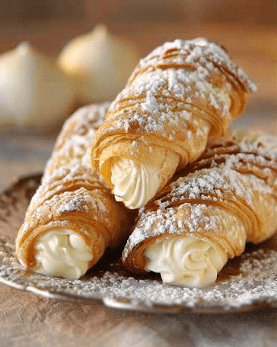 Italian Cream Horns