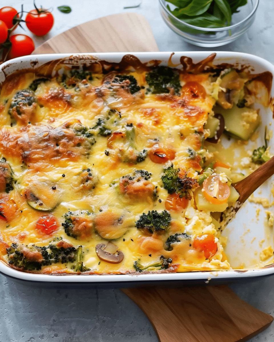 Baked Broccoli and Potatoes Casserole