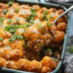 Cheesy Tater Tot Meatloaf Casserole